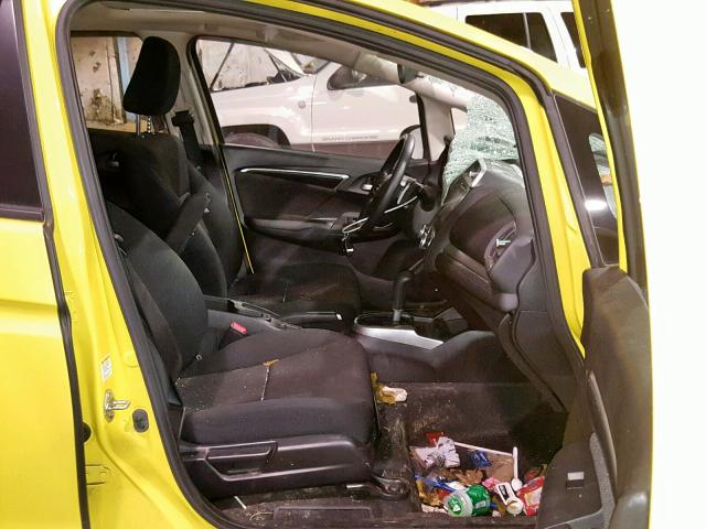 JHMGK5H7XGX038360 - 2016 HONDA FIT EX YELLOW photo 5