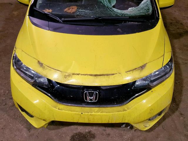 JHMGK5H7XGX038360 - 2016 HONDA FIT EX YELLOW photo 7