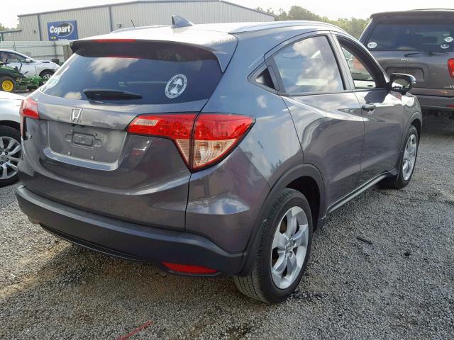 3CZRU5H72GM732318 - 2016 HONDA HR-V EXL GRAY photo 4