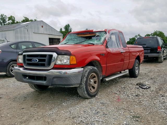 1FTYR44U85PA01991 - 2005 FORD RANGER SUP RED photo 2