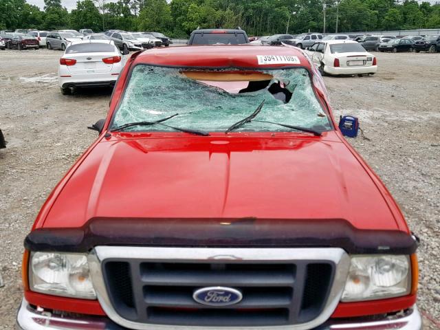 1FTYR44U85PA01991 - 2005 FORD RANGER SUP RED photo 9