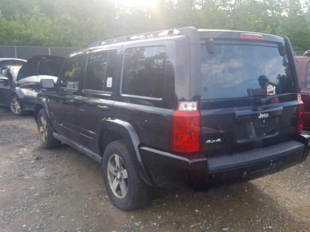 1J8HG48N96C263884 - 2006 JEEP COMMANDER BLACK photo 3