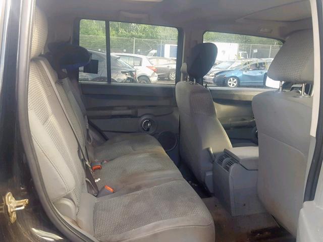 1J8HG48N96C263884 - 2006 JEEP COMMANDER BLACK photo 6