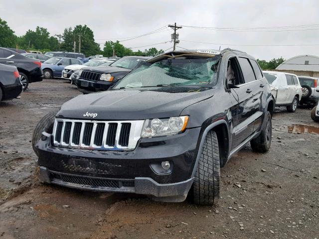 1J4RR4GG2BC681037 - 2011 JEEP GRAND CHER BLACK photo 2