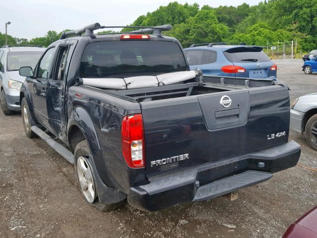 1N6AD07W57C435735 - 2007 NISSAN FRONTIER C BLACK photo 3