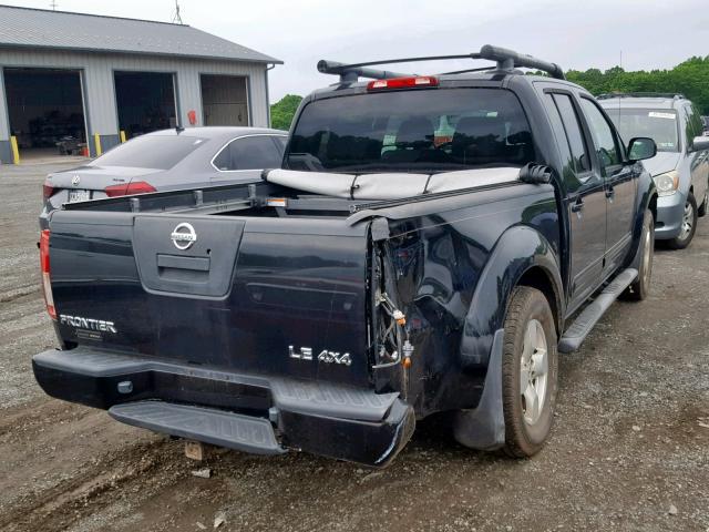 1N6AD07W57C435735 - 2007 NISSAN FRONTIER C BLACK photo 4