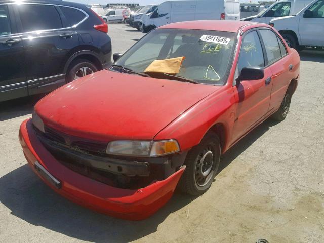 JA3AY26C0YU034727 - 2000 MITSUBISHI MIRAGE DE RED photo 2