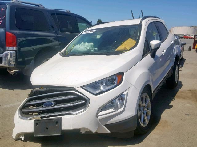 MAJ3P1TE1JC183582 - 2018 FORD ECOSPORT S WHITE photo 2