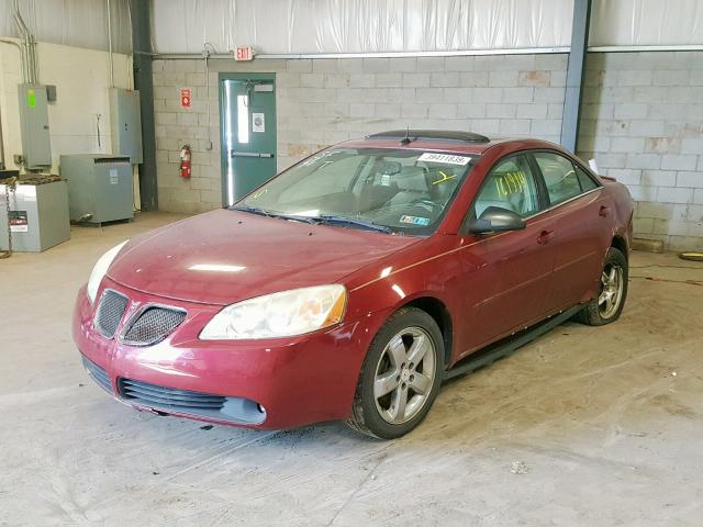 1G2ZH528854118110 - 2005 PONTIAC G6 GT BURGUNDY photo 2