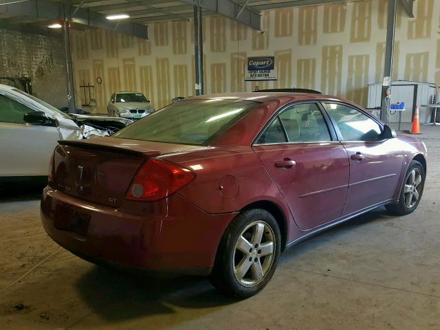 1G2ZH528854118110 - 2005 PONTIAC G6 GT BURGUNDY photo 4