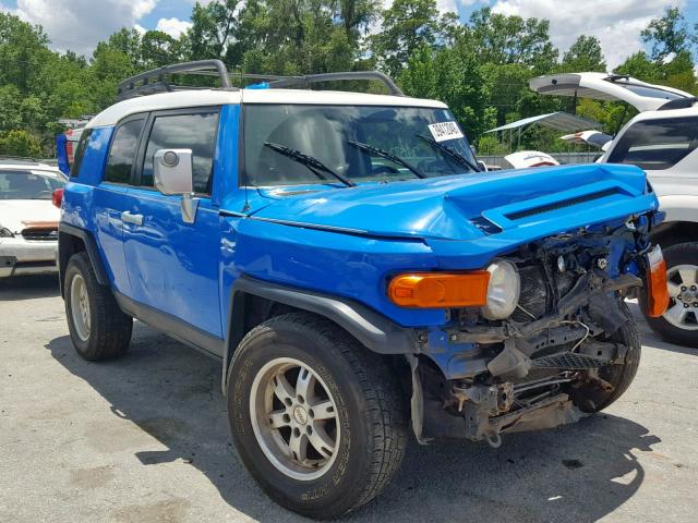 JTEZU11F270004870 - 2007 TOYOTA FJ CRUISER BLUE photo 1