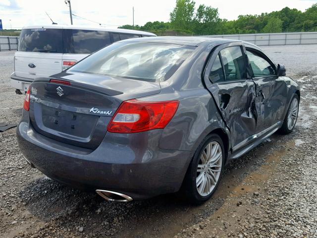 JS2RE9A66C6100336 - 2012 SUZUKI KIZASHI SP GRAY photo 4