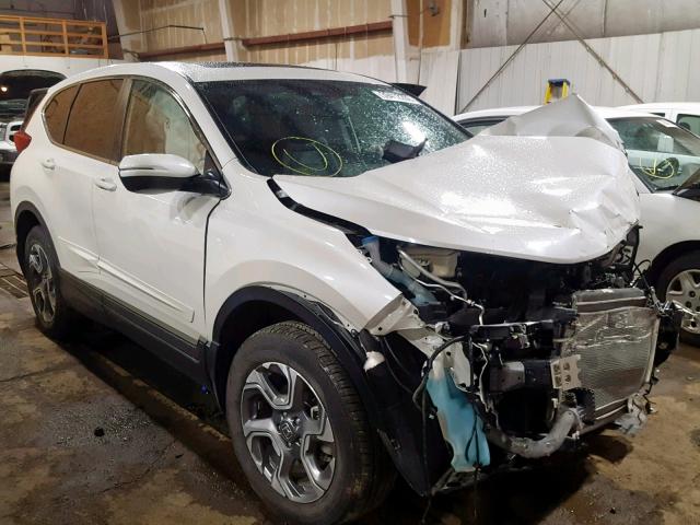 2HKRW2H81JH619352 - 2018 HONDA CR-V EXL WHITE photo 1