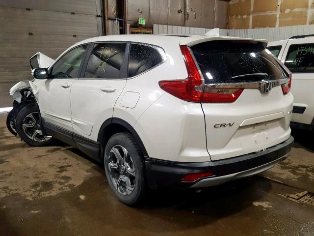 2HKRW2H81JH619352 - 2018 HONDA CR-V EXL WHITE photo 3