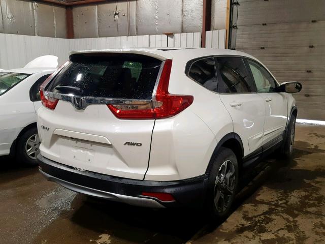 2HKRW2H81JH619352 - 2018 HONDA CR-V EXL WHITE photo 4