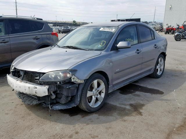 JM1BK123051346230 - 2005 MAZDA 3 S GRAY photo 2