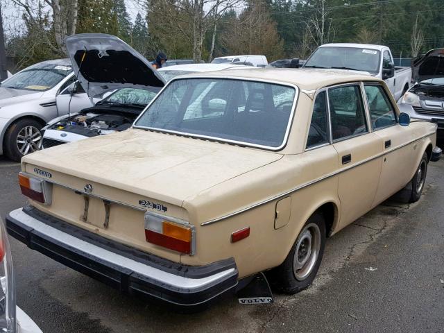 VC24445L1353947 - 1978 VOLVO 240 TAN photo 4