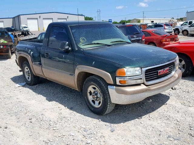 1GTEC14W01Z160569 - 2001 GMC NEW SIERRA GREEN photo 1