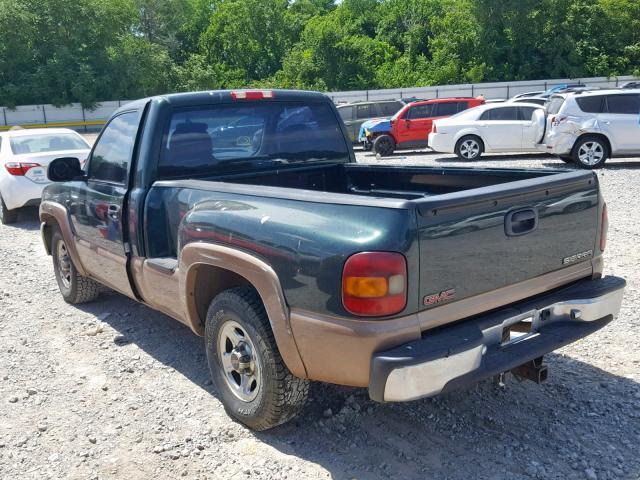 1GTEC14W01Z160569 - 2001 GMC NEW SIERRA GREEN photo 3