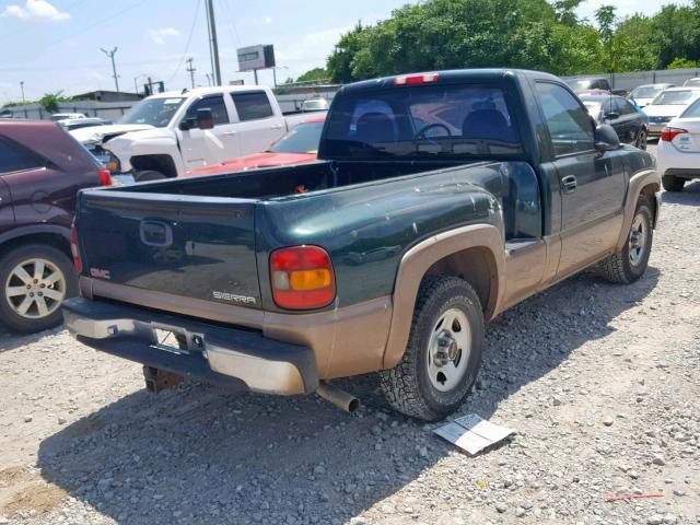 1GTEC14W01Z160569 - 2001 GMC NEW SIERRA GREEN photo 4