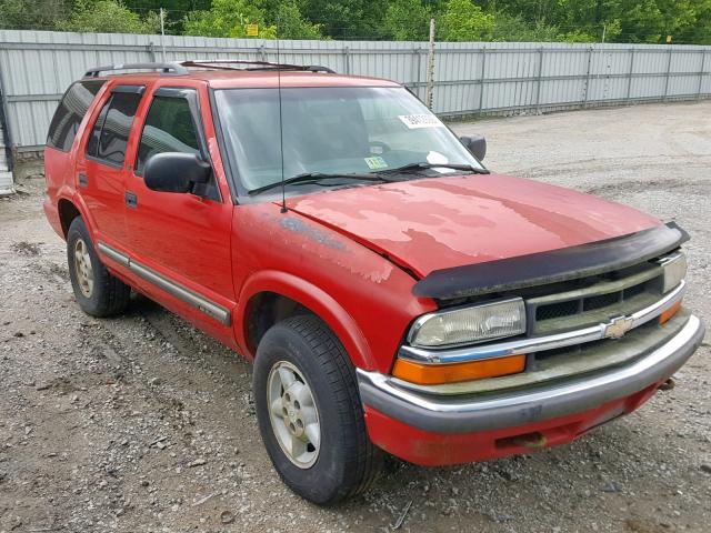 1GNDT13W9Y2347624 - 2000 CHEVROLET BLAZER RED photo 1