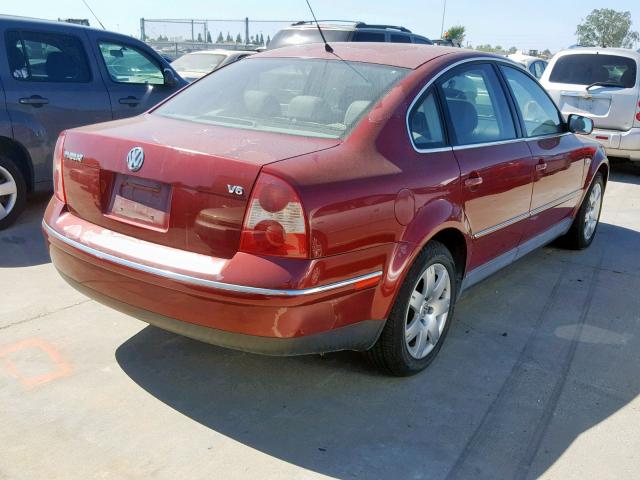 WVWRH63B53P448682 - 2003 VOLKSWAGEN PASSAT GLX 红色 照片 4