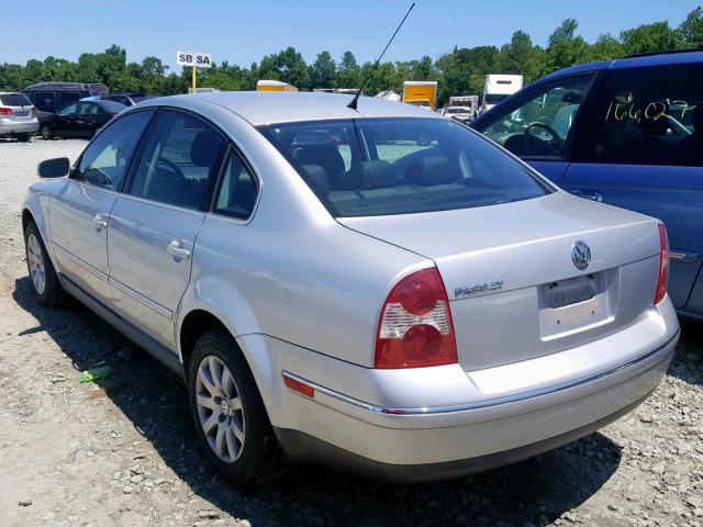 WVWPD63B73P251063 - 2003 VOLKSWAGEN PASSAT GLS SILVER photo 3