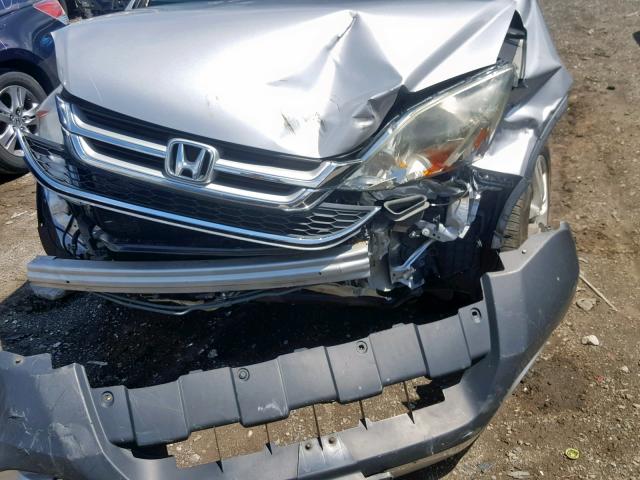 5J6RE4H70BL013005 - 2011 HONDA CR-V EXL SILVER photo 9