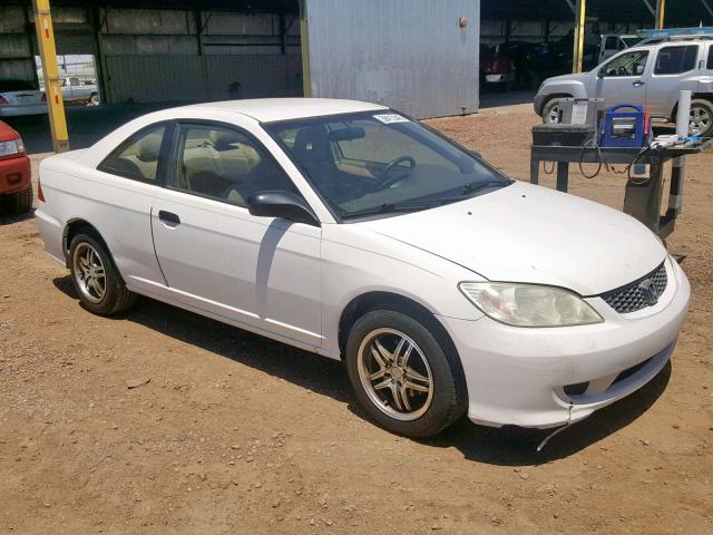 1HGEM21144L069521 - 2004 HONDA CIVIC DX V WHITE photo 1