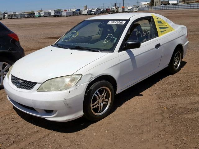 1HGEM21144L069521 - 2004 HONDA CIVIC DX V WHITE photo 9