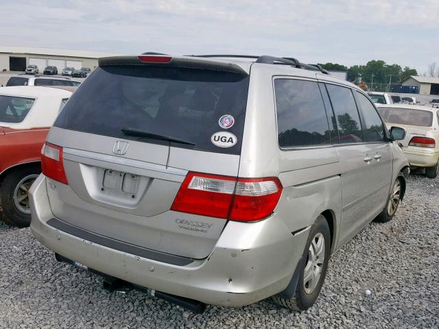 5FNRL38835B097567 - 2005 HONDA ODYSSEY TO SILVER photo 4