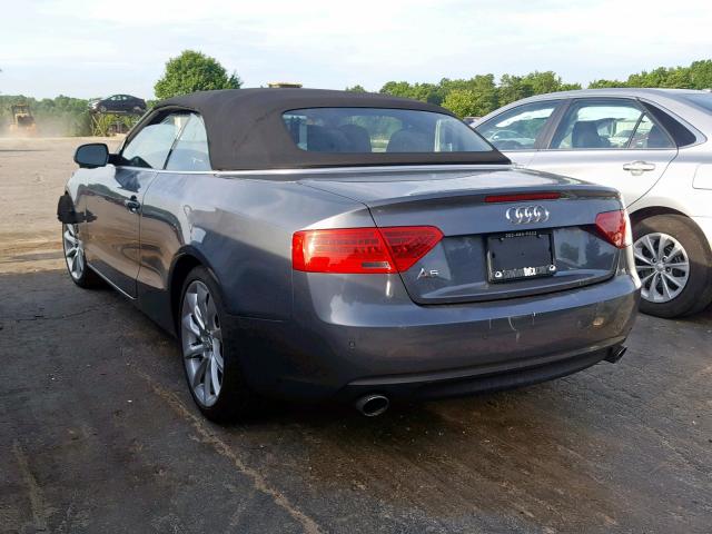 WAUJFAFH2EN008565 - 2014 AUDI A5 PREMIUM GRAY photo 3