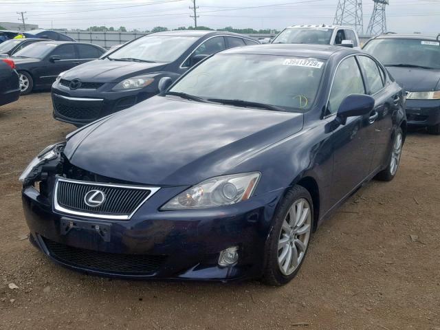 JTHCK262475015477 - 2007 LEXUS IS 250 BLUE photo 2