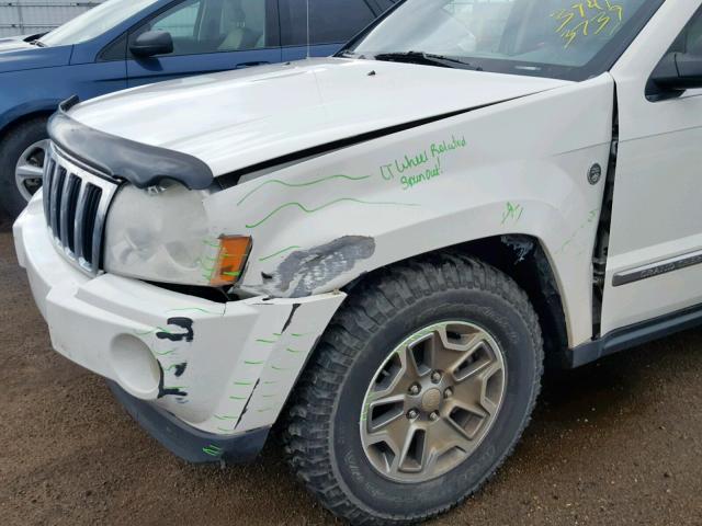 1J8HR58237C503227 - 2007 JEEP GRAND CHER WHITE photo 9