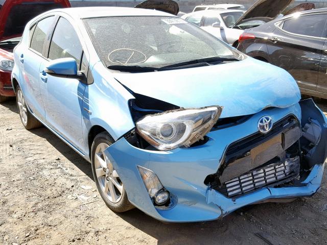 JTDKDTB36F1088464 - 2015 TOYOTA PRIUS C BLUE photo 1