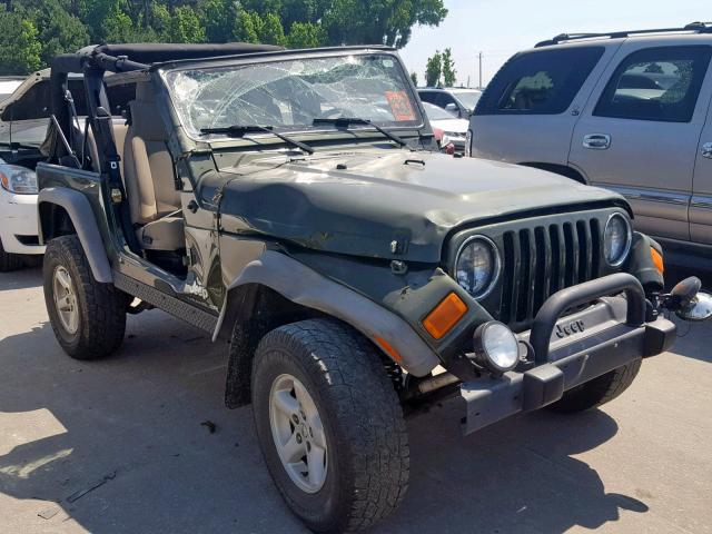 1J4FA39S86P784192 - 2006 JEEP WRANGLER X GREEN photo 1