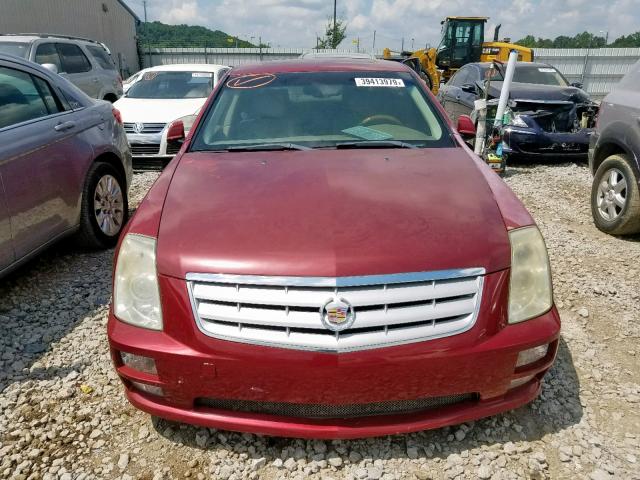 1G6DW677250210910 - 2005 CADILLAC STS RED photo 9