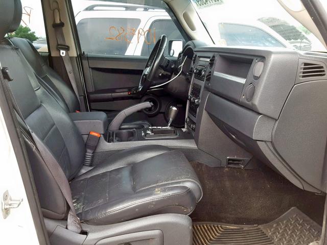 1J8HG48N78C191649 - 2008 JEEP COMMANDER WHITE photo 5