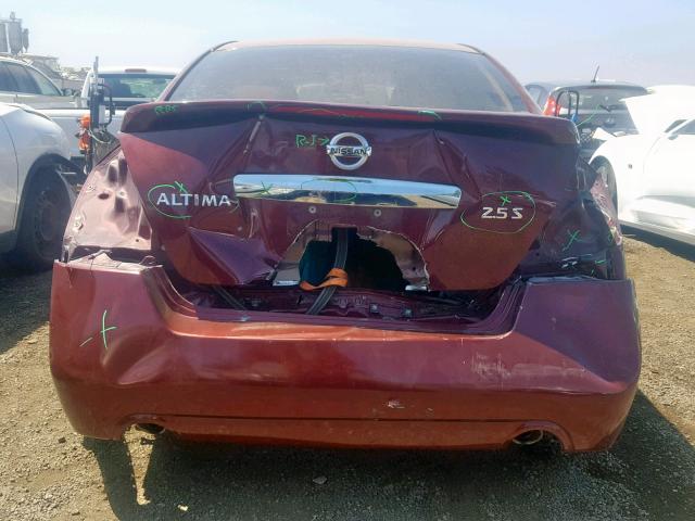 1N4AL2AP3CN563334 - 2012 NISSAN ALTIMA BAS BURGUNDY photo 9