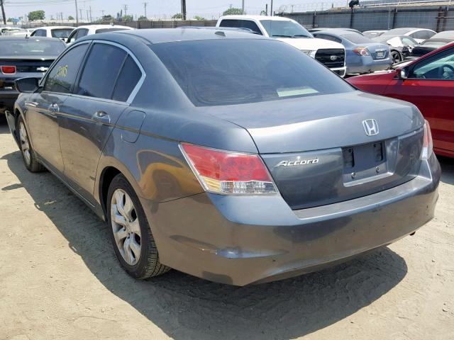 JHMCP26898C051930 - 2008 HONDA ACCORD EXL GRAY photo 3