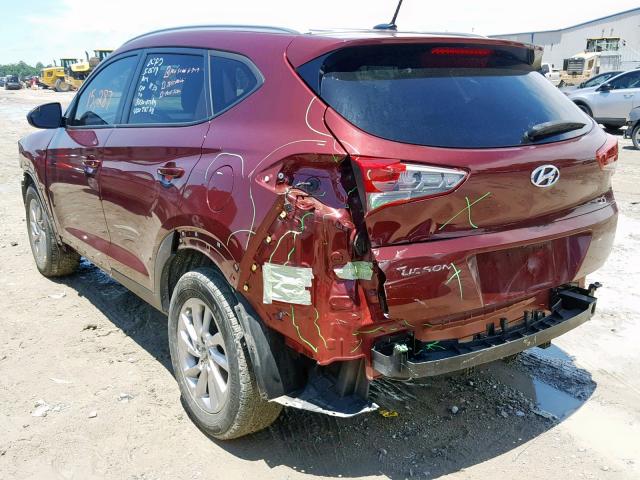 KM8J33A41HU501333 - 2017 HYUNDAI TUCSON LIM RED photo 3