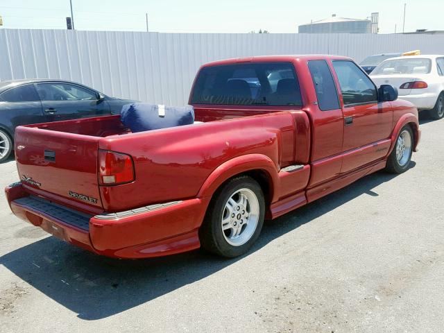 1GCCS19W628109748 - 2002 CHEVROLET S TRUCK S1 RED photo 4