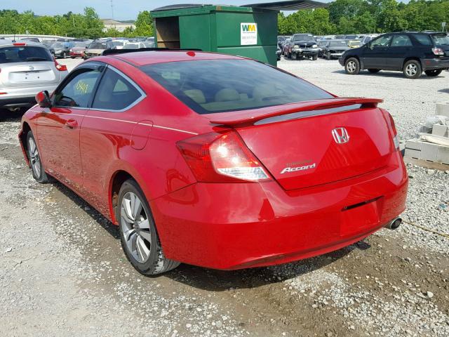 1HGCS1B87CA003087 - 2012 HONDA ACCORD EXL RED photo 3