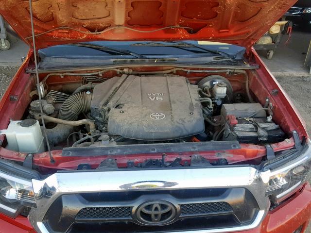 5TFUU4EN0CX042276 - 2012 TOYOTA TACOMA RED photo 7