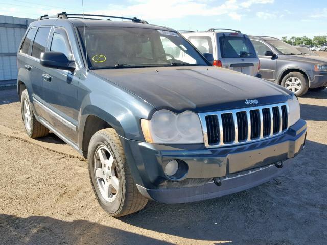 1J4HR58N35C631251 - 2005 JEEP GRAND CHER GREEN photo 1