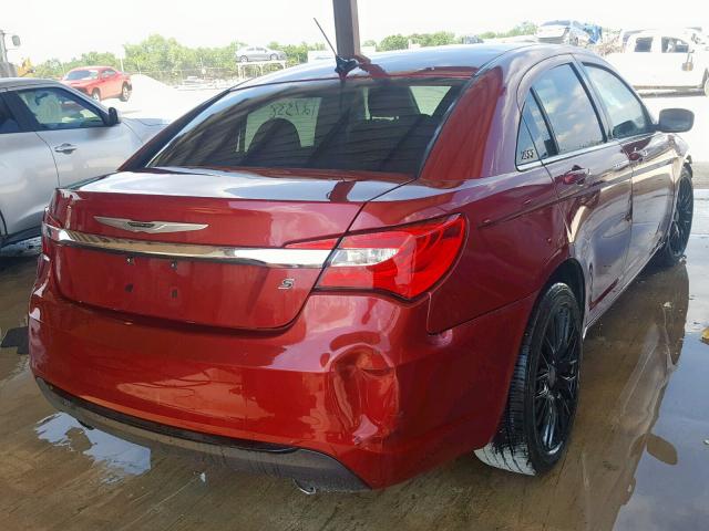 1C3CCBBG7CN296527 - 2012 CHRYSLER 200 TOURIN MAROON photo 4