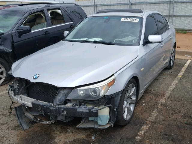 WBANB53557CP03572 - 2007 BMW 550 I SILVER photo 2