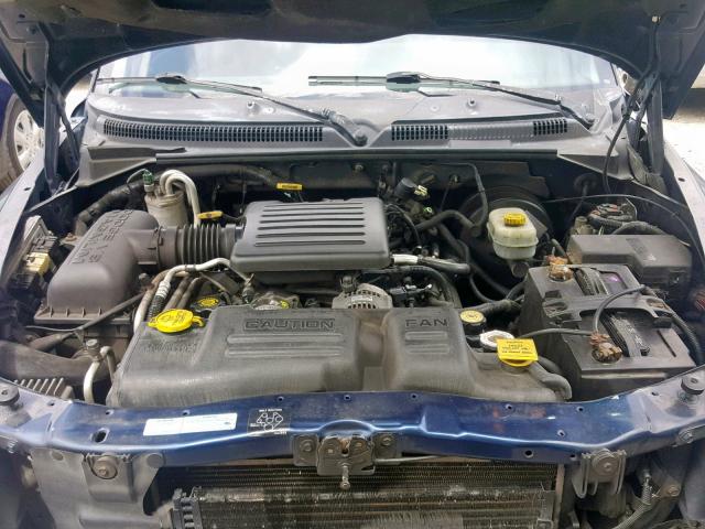 1B7GL2AN5YS786289 - 2000 DODGE DAKOTA QUA BLUE photo 7