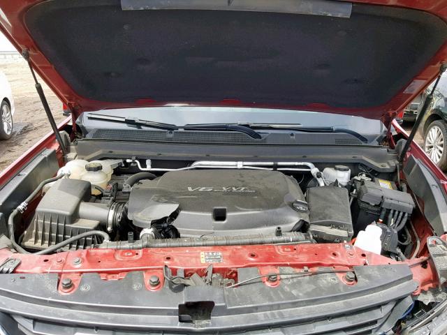 1GCGTCEN0H1211409 - 2017 CHEVROLET COLORADO L RED photo 7