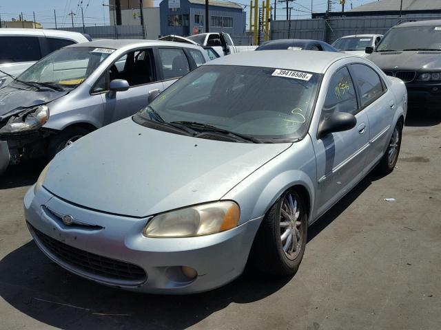 1C3AL56U01N538645 - 2001 CHRYSLER SEBRING LX BLUE photo 2